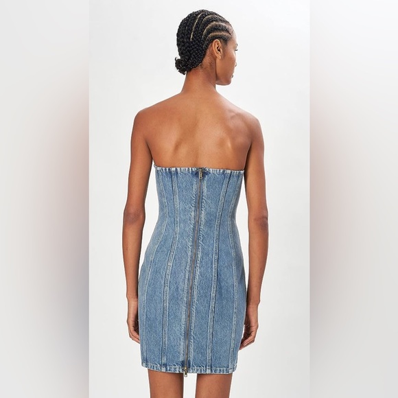 RONNY KOBO *new* Kaylen sleeveless jean fitted dress (fits like xs) - Picture 2 of 2
